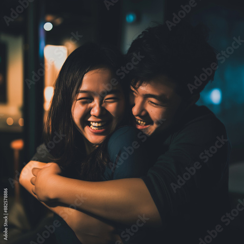 friendship day picture of two friends hugging