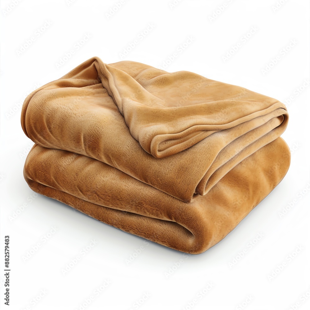 Warm blankets, soft textures, photo-realistic, high resolution, isolated on white background Warm blankets, soft textures, photo-realistic, high resolution, isolated on white background