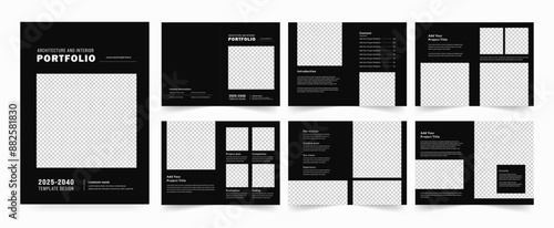 Architecture and Interior Portfolio Layout Template, A Portfolio of Architecture and Interior Design