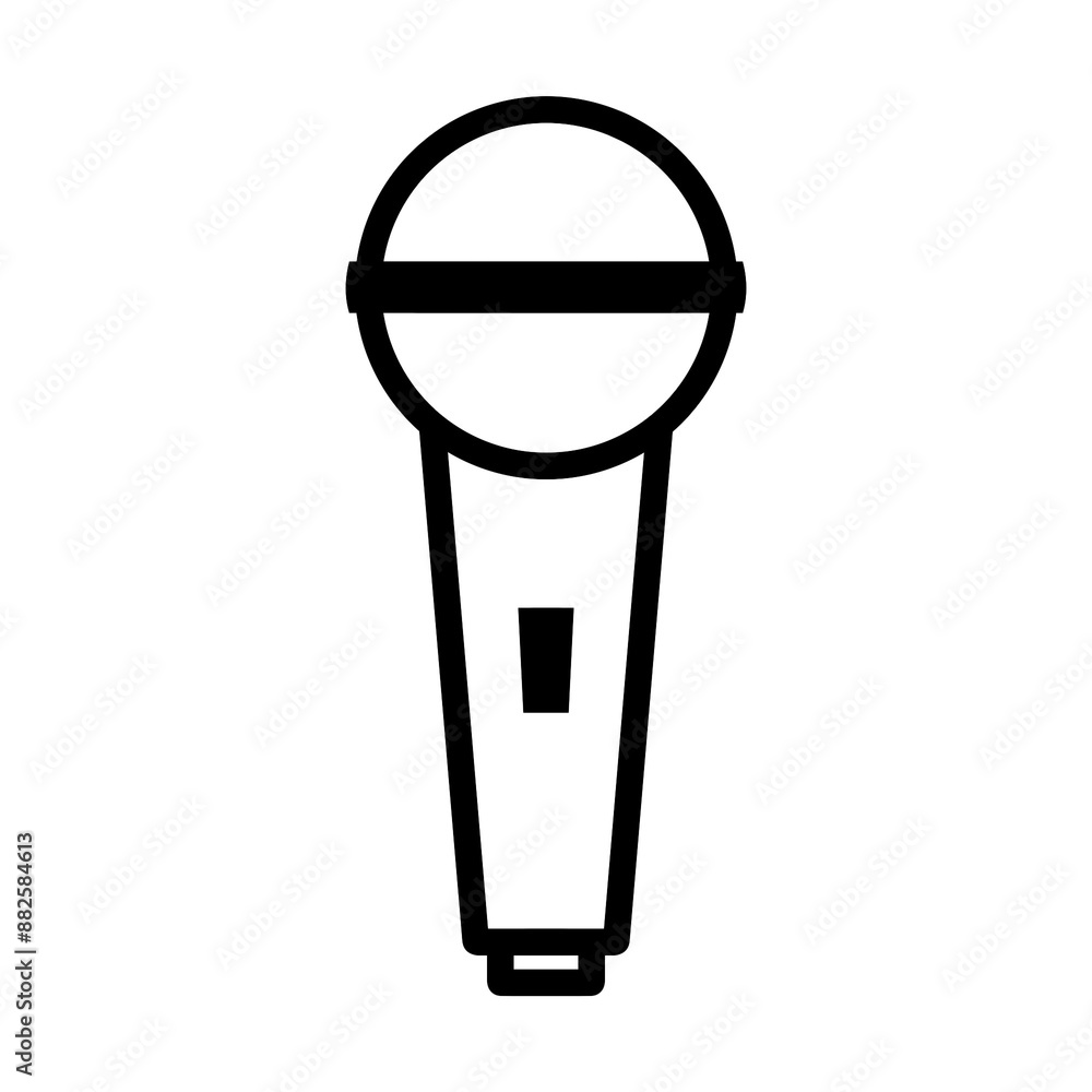Microphone icon with simple and modern design Microphone icon with simple and modern design