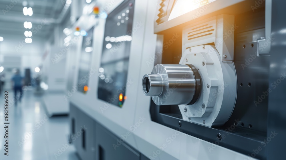 Innovative manufacturing setup, high-tech machines fabricating parts with precision, ensuring high yield and consistent output in the production line Innovative manufacturing setup, high-tech machines fabricating parts with precision, ensuring high yield and consistent output in the production line