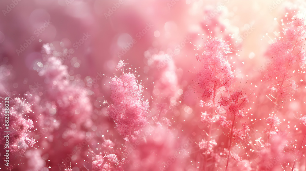 Pink Flower Bokeh Background Illustration Pink Flower Bokeh Background Illustration