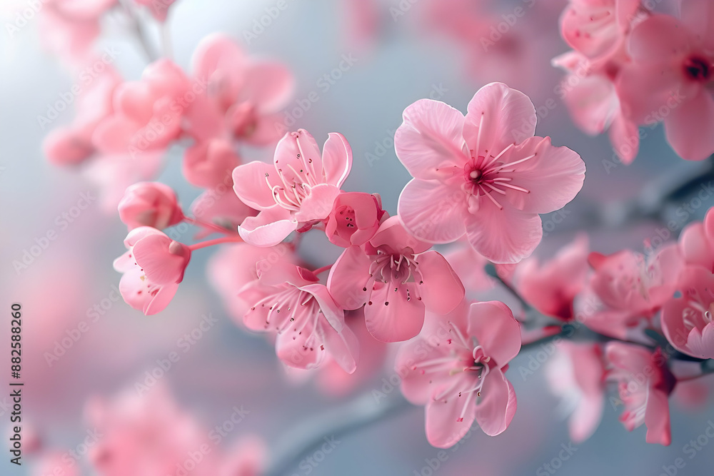 Pink Cherry Blossom Branch Close Up Photography Pink Cherry Blossom Branch Close Up Photography