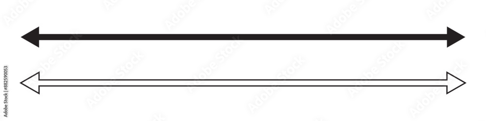 Horizontal dual thin long straight double ended arrow. eps 10. different colour. Dual semi circle arrow. Vector illustration. Semicircular curved thin long double ended arrow. Horizontal dual thin long straight double ended arrow. eps 10. different colour. Dual semi circle arrow. Vector illustration. Semicircular curved thin long double ended arrow.