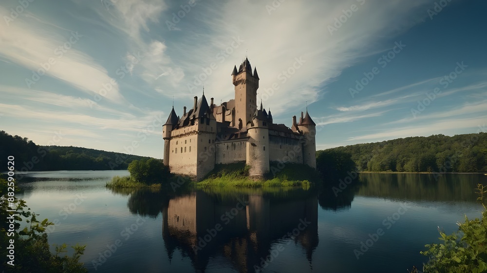 castle in the evening castle in the evening