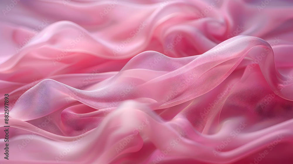 Pink Sheer Fabric Abstract Background Illustration Pink Sheer Fabric Abstract Background Illustration