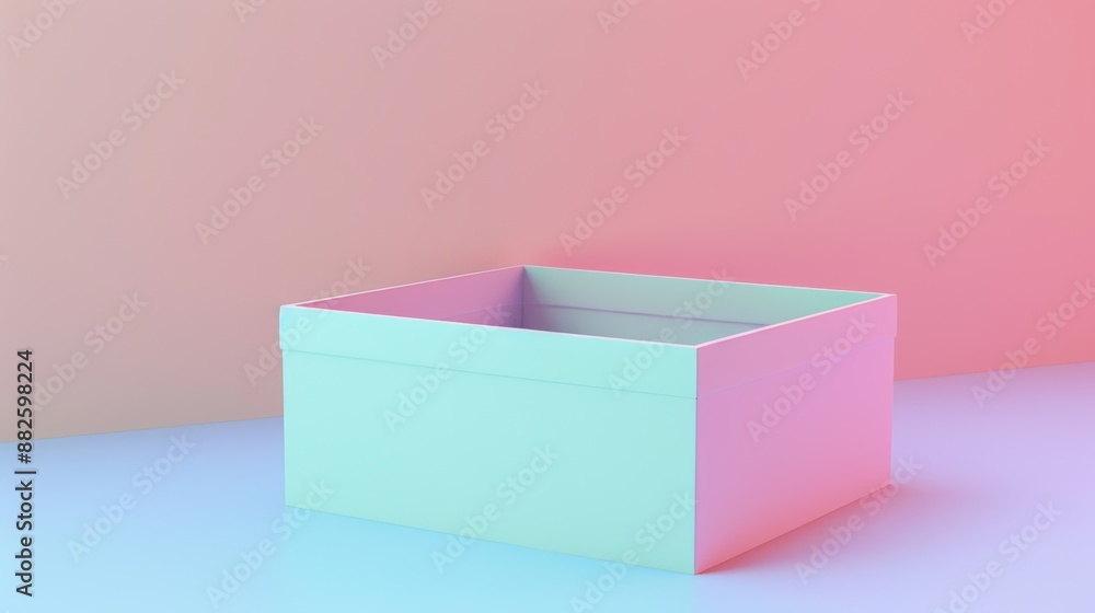 Shoes empty box, pastel colors Shoes empty box, pastel colors