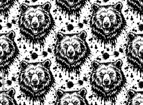 pattern design for laser tumbler, tumbler wrap 40 oz, from bear