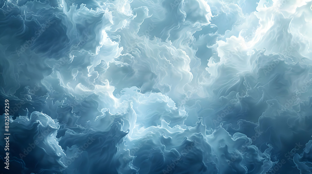 Abstract Blue Swirling Cloud Background Abstract Blue Swirling Cloud Background