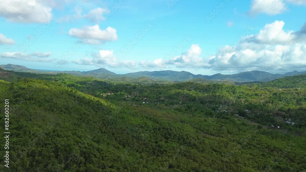 Immerse yourself in the stunning surroundings of Bacungan, Palawan, through this 360° drone panorama. As the drone hovers, it reveals detailed views of the area's lush greenery and the impressive moun Immerse yourself in the stunning surroundings of Bacungan, Palawan, through this 360° drone panorama. As the drone hovers, it reveals detailed views of the area's lush greenery and the impressive moun