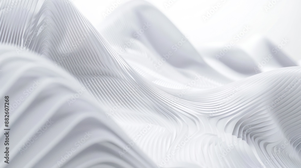 Abstract White Wave Pattern Abstract White Wave Pattern