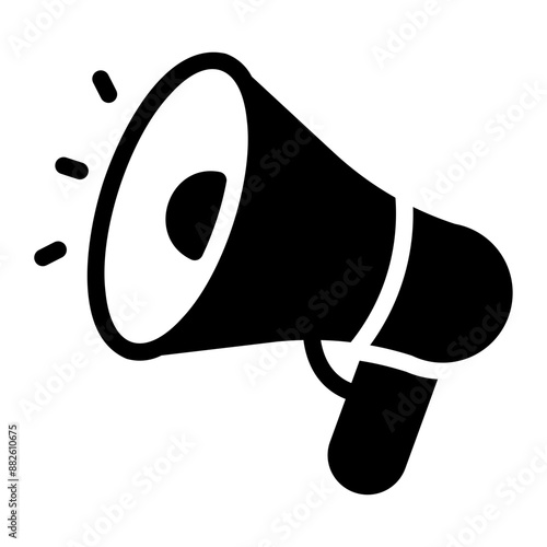 megaphone glyph icon