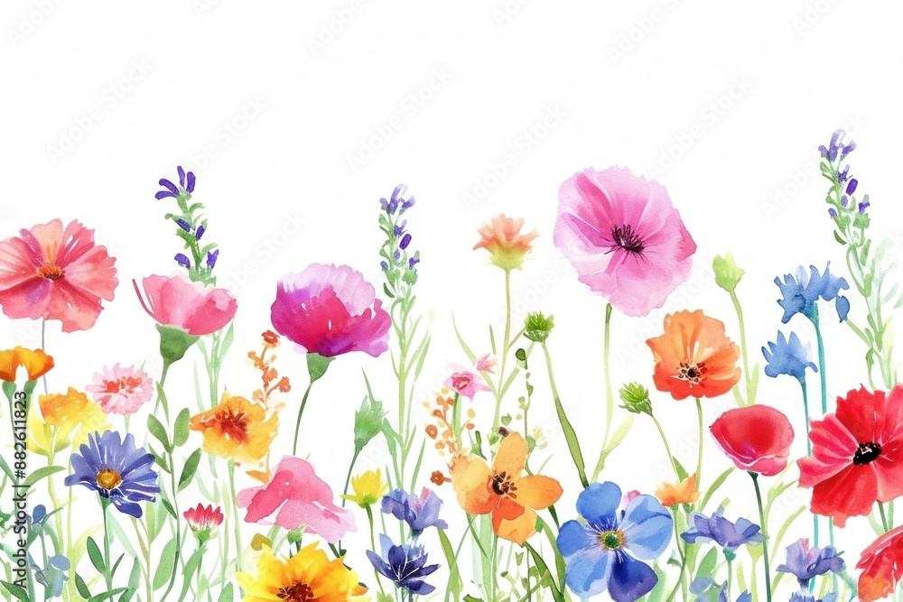 Fototapeta premium Summer flower and beach nature backgrounds outdoors.