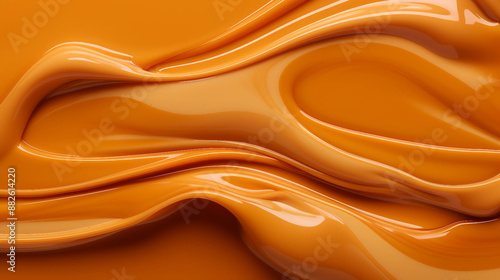 closeup of caramel sauce