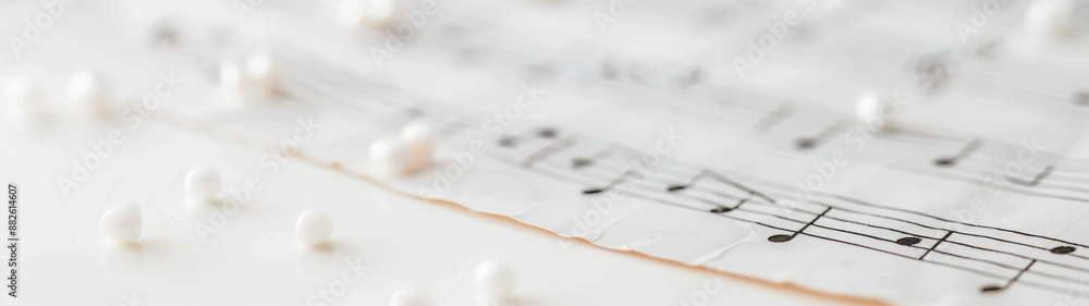 Musical Note Illustration, Close-up Realistic Photo Musical Note Illustration, Close-up Realistic Photo