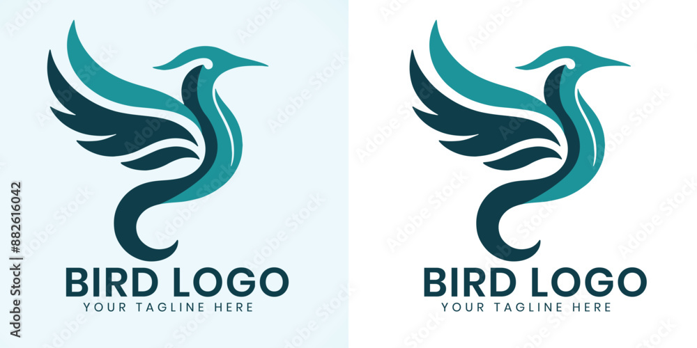 Fototapeta premium Bird logo design template vector file