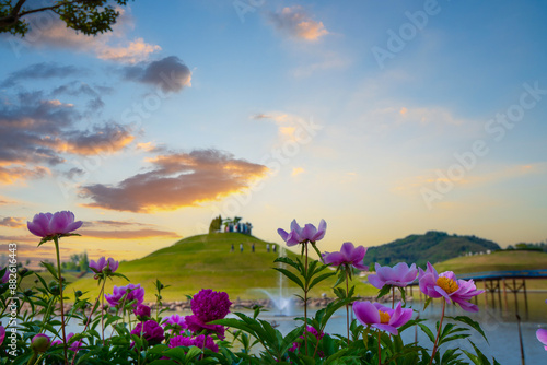 View of Suncheonman Bay National Garden. photo