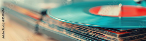 Vinyl Record Collection, Music Lovers Paradise, Retro Vintage Albums Display