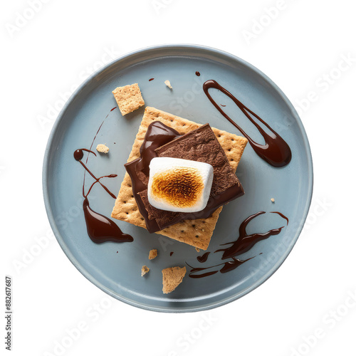 Wallpaper Mural Isolated PNG Melted Marshmallow Magic , GENERATIVE AI Torontodigital.ca