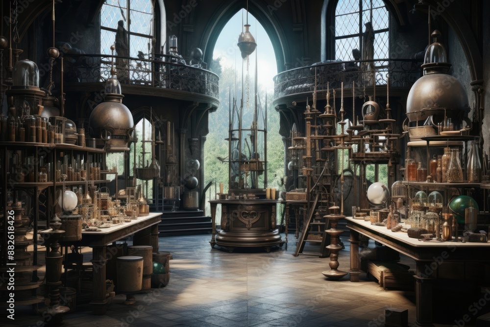 Wizard laboratory architecture building manufacturing. Wizard laboratory architecture building manufacturing.