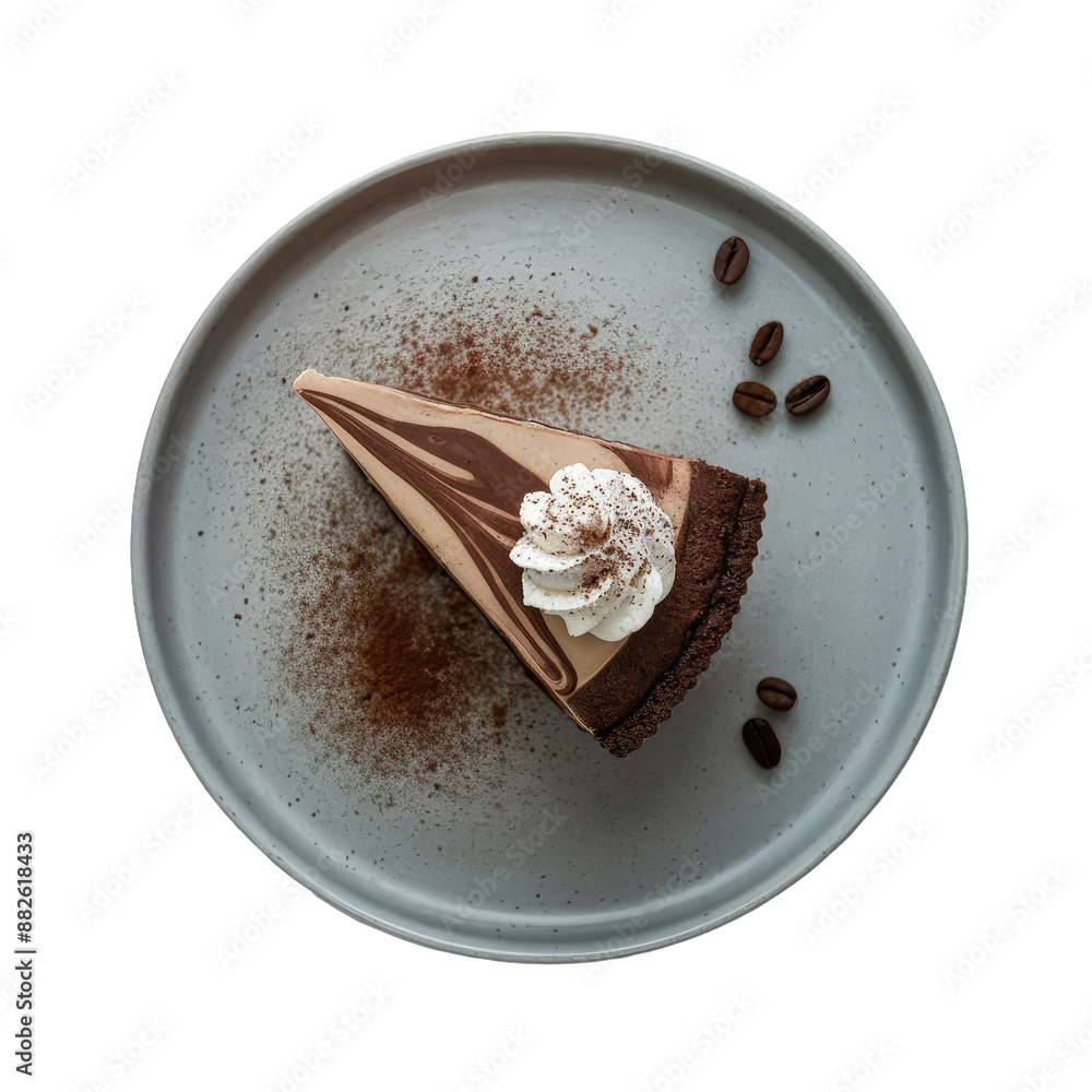Isolated PNG Swirled Dream Cheesecake , GENERATIVE AI Isolated PNG Swirled Dream Cheesecake , GENERATIVE AI