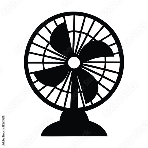 fan silhouette vector design