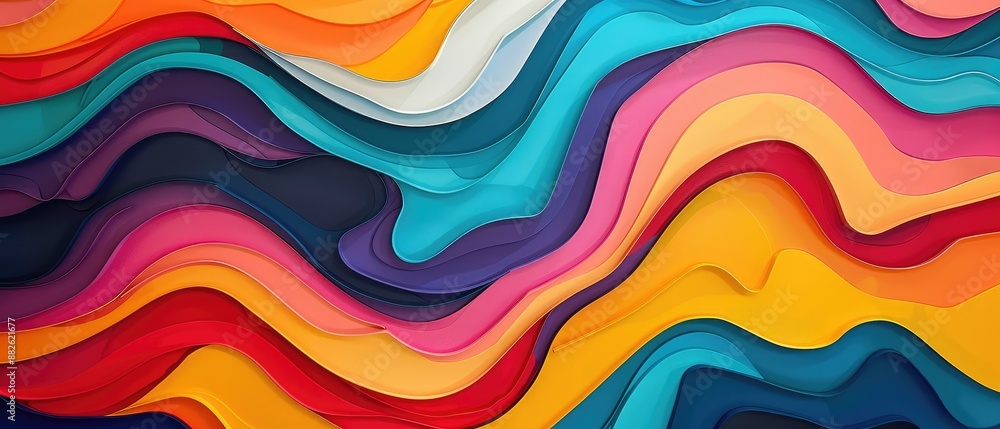 abstract design featuring wavy lines and figures, a creative and imaginative atmosphere abstract design featuring wavy lines and figures, a creative and imaginative atmosphere