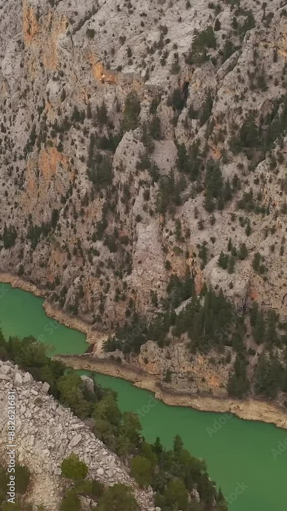 Aerial view of beautiful Turkey landscape