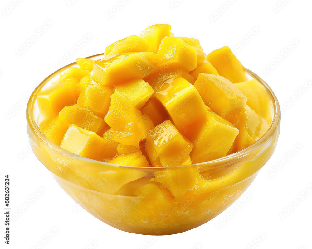 Mango Shaved Ice with Mango Cubes Mango Shaved Ice with Mango Cubes