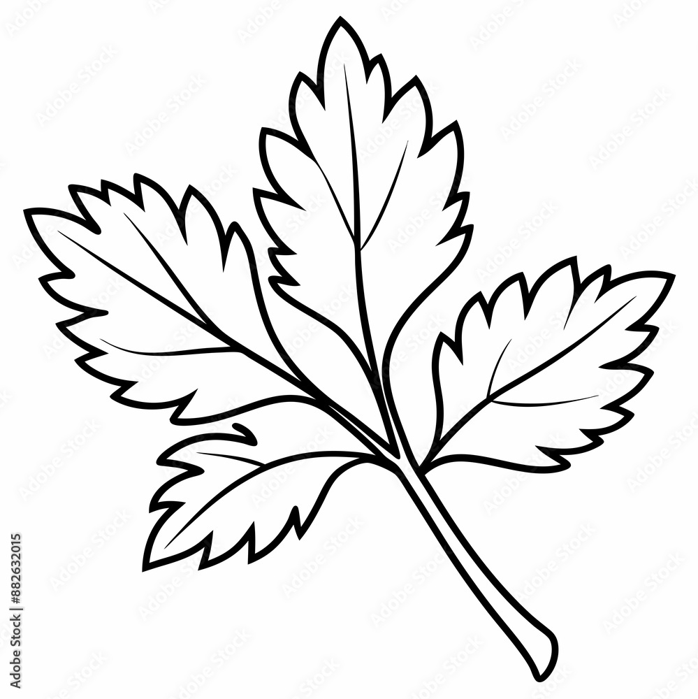 A Leaf Icon Nature Organic Vector Line Art Illustration A Leaf Icon Nature Organic Vector Line Art Illustration