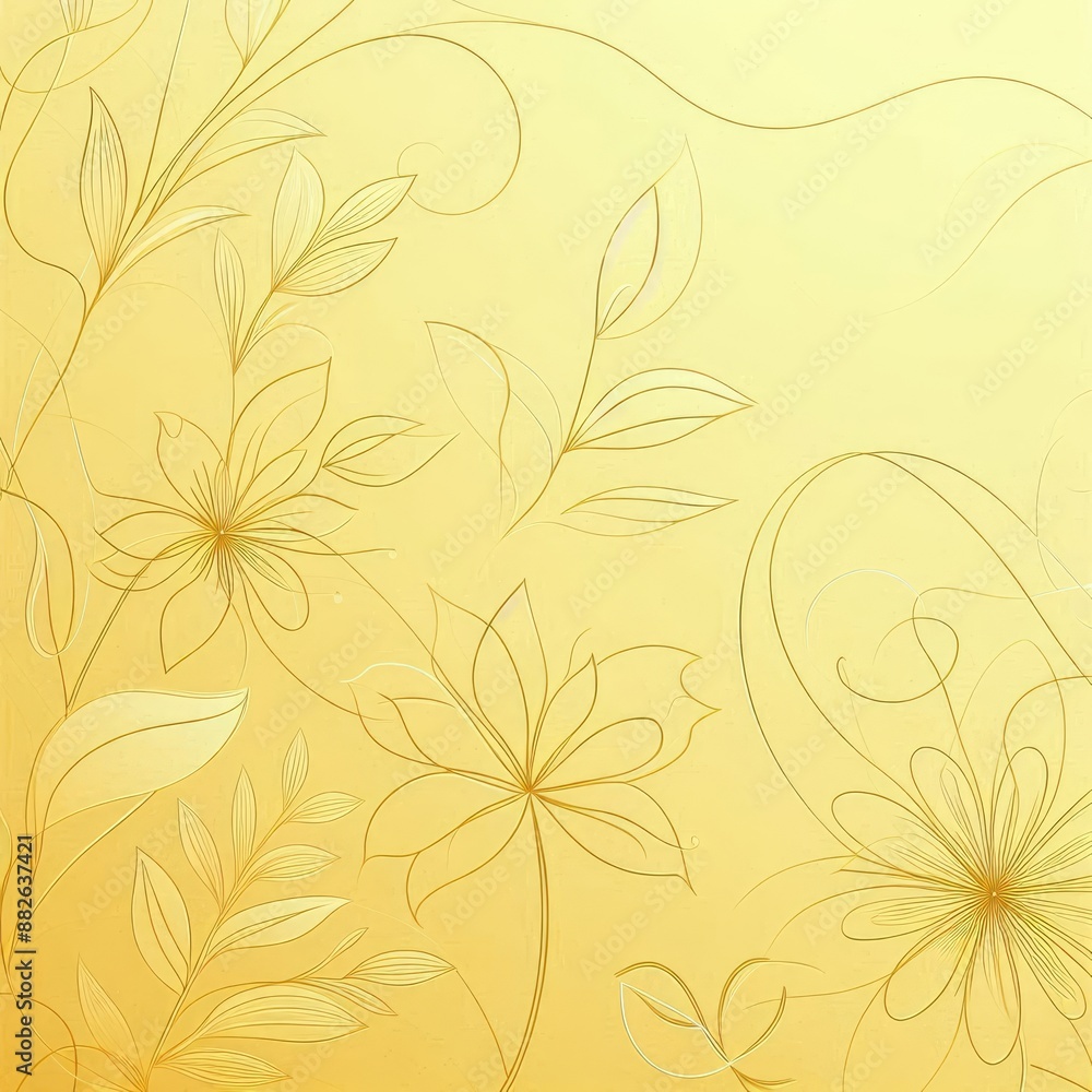 Fototapeta premium Positive Energy: Bright Yellow Backdrop