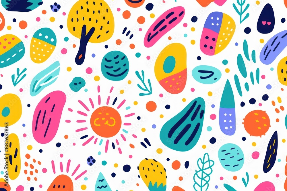 Cute doodle pattern backgrounds abstract. Cute doodle pattern backgrounds abstract.
