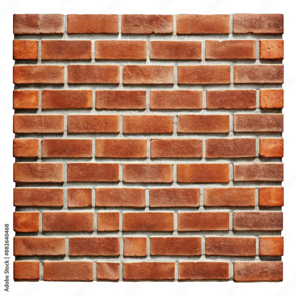 Brick wall short isolated on transparent background Brick wall short isolated on transparent background