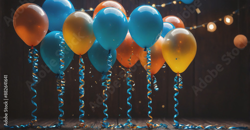 A classy birthday greeting featuring realistic, high-quality balloons in an elegant design, perfect for a refined and celebratory birthday message
