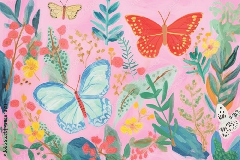 Butterfly art painting pattern. Butterfly art painting pattern.