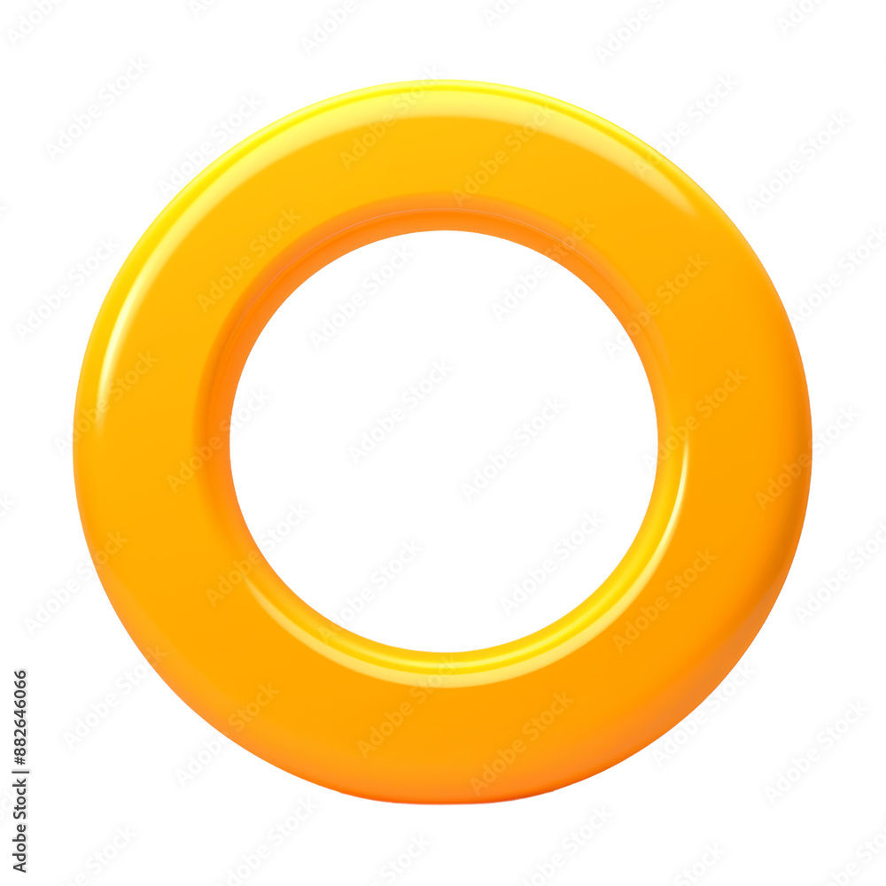 abstract 3d yellow circle isolated on transparent background cutout abstract 3d yellow circle isolated on transparent background cutout