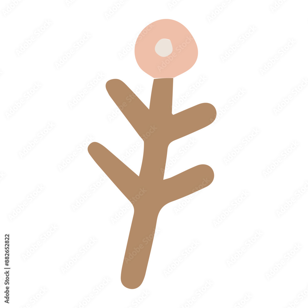 Fototapeta premium Boho Floral Element Cute