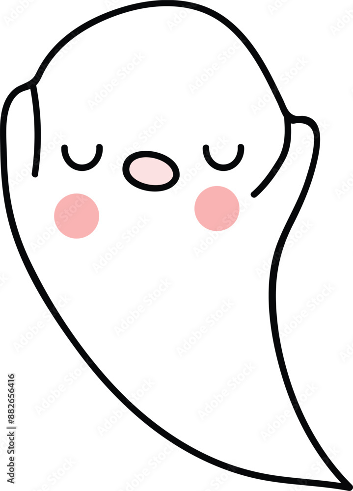 cartoon ghost in Halloween festival cartoon ghost in Halloween festival