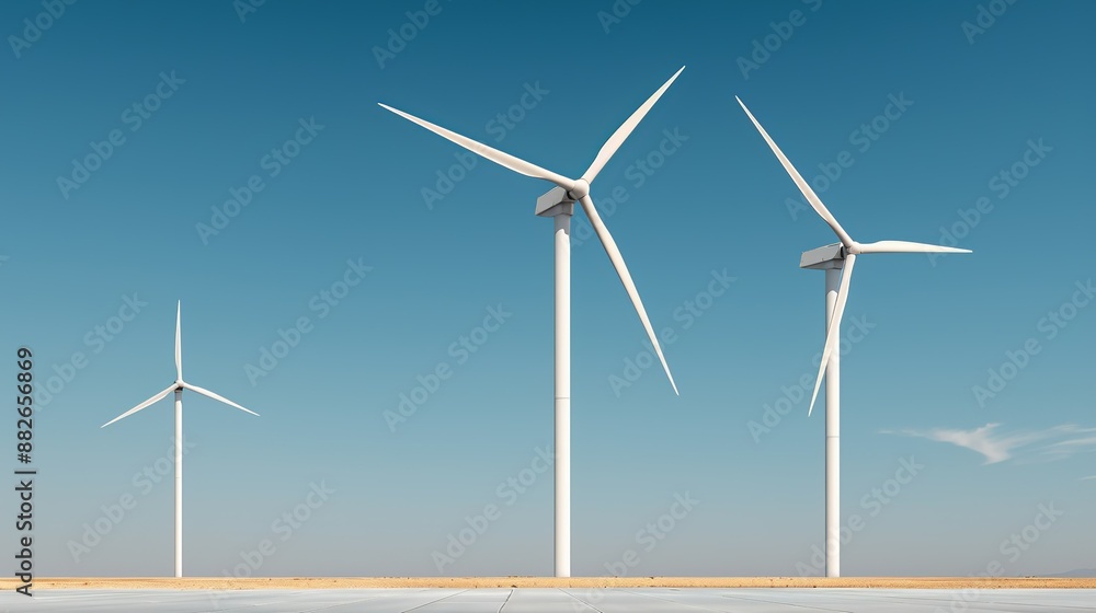 Visual representation of renewable energy sources like wind and solar power, promoting reduction in greenhouse gas emissions. Illustration, Image, , Minimalism, Visual representation of renewable energy sources like wind and solar power, promoting reduction in greenhouse gas emissions. Illustration, Image, , Minimalism,