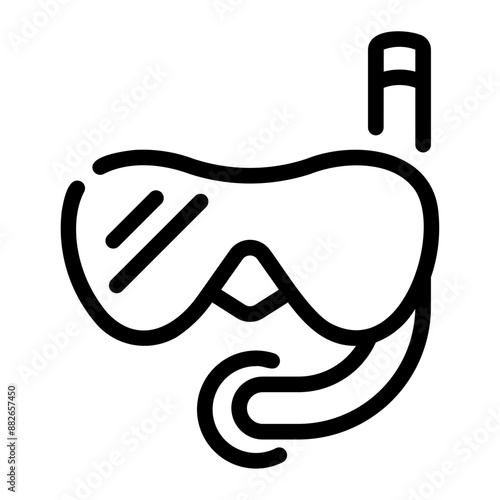 snorkel Line Icon