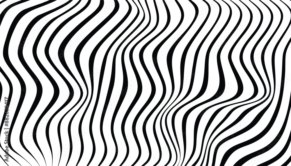 Black and white optical art wave abstract background. simple wavy background Black and white optical art wave abstract background. simple wavy background