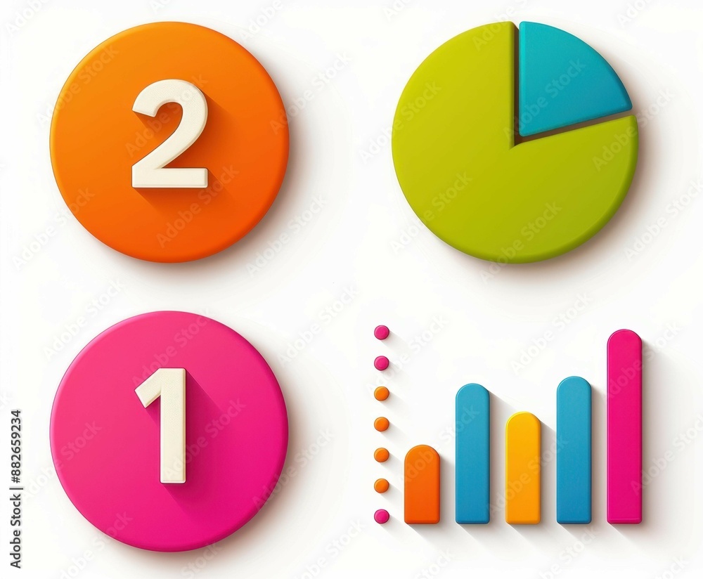 Versatile collection of vibrant infographics for workflow, diagrams, web designs. Business concepts depicted with options, steps, parts. Vector Eps . Versatile collection of vibrant infographics for workflow, diagrams, web designs. Business concepts depicted with options, steps, parts. Vector Eps .
