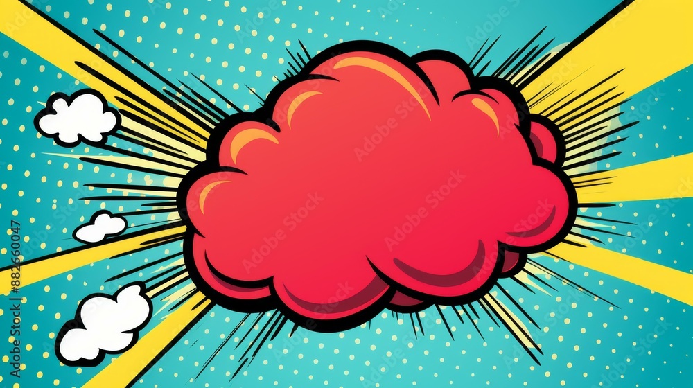 Vibrant comicstyle BOOM speech bubble design. Vibrant comicstyle BOOM speech bubble design.