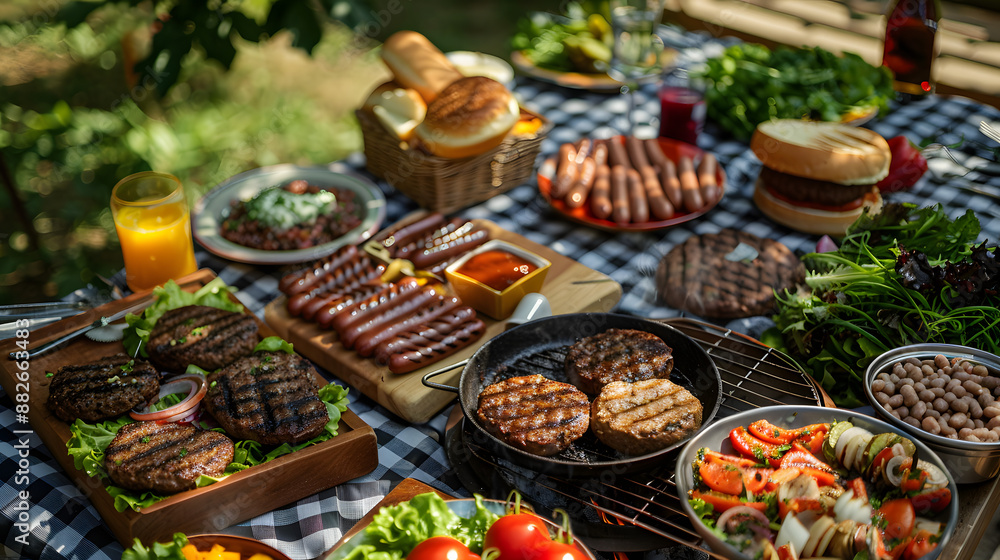 barbecue grill in the garden barbecue grill in the garden