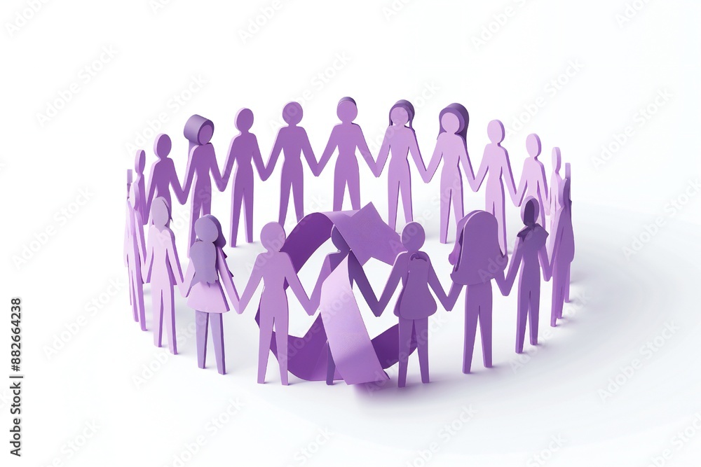 World cancer day supporting people to each other Generative Ai