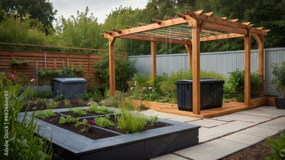 Fototapeta premium garden in the garden