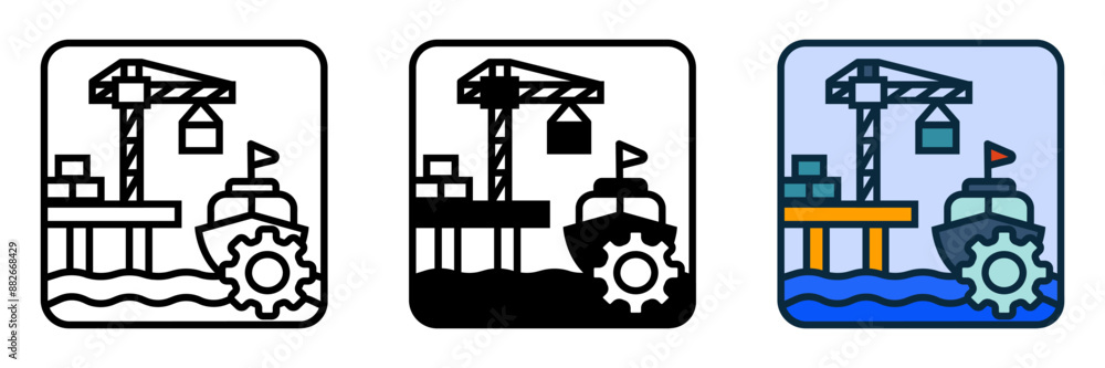 The Port Authority icon represents regulatory and administrative control, perfect for port websites, maritime blogs, and industry-themed projects. The Port Authority icon represents regulatory and administrative control, perfect for port websites, maritime blogs, and industry-themed projects.