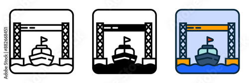 The Shipyard icon signifies construction and repair, ideal for industrial websites, maritime blogs, and engineering-themed projects.