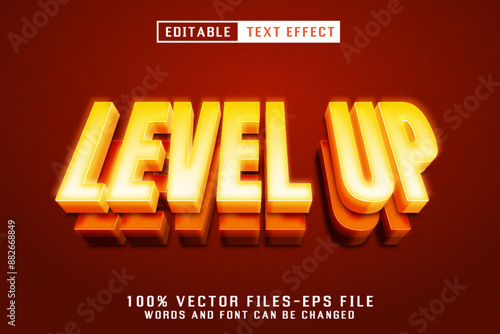 Level Up Editable Text Effect