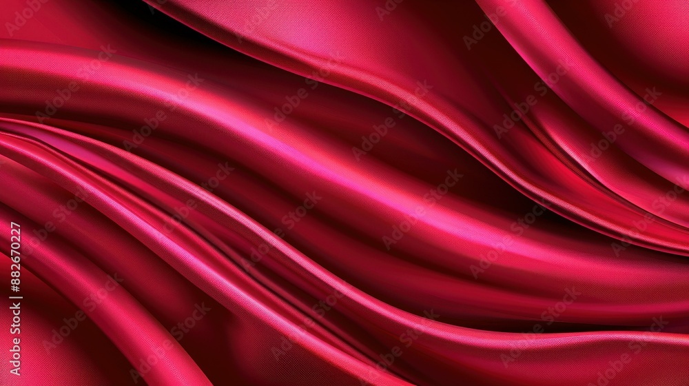 Fototapeta premium Hypnotic abstract background in dark red hues, suitable for luxury drapery and romantic occasions.